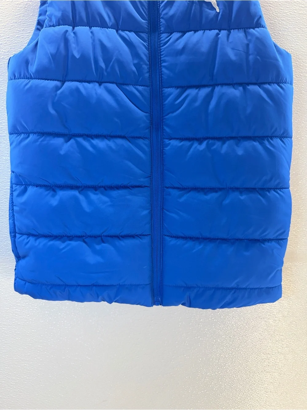 Puma Kids Puffer Vest Quilted Full Zip Blue Size M 10/12